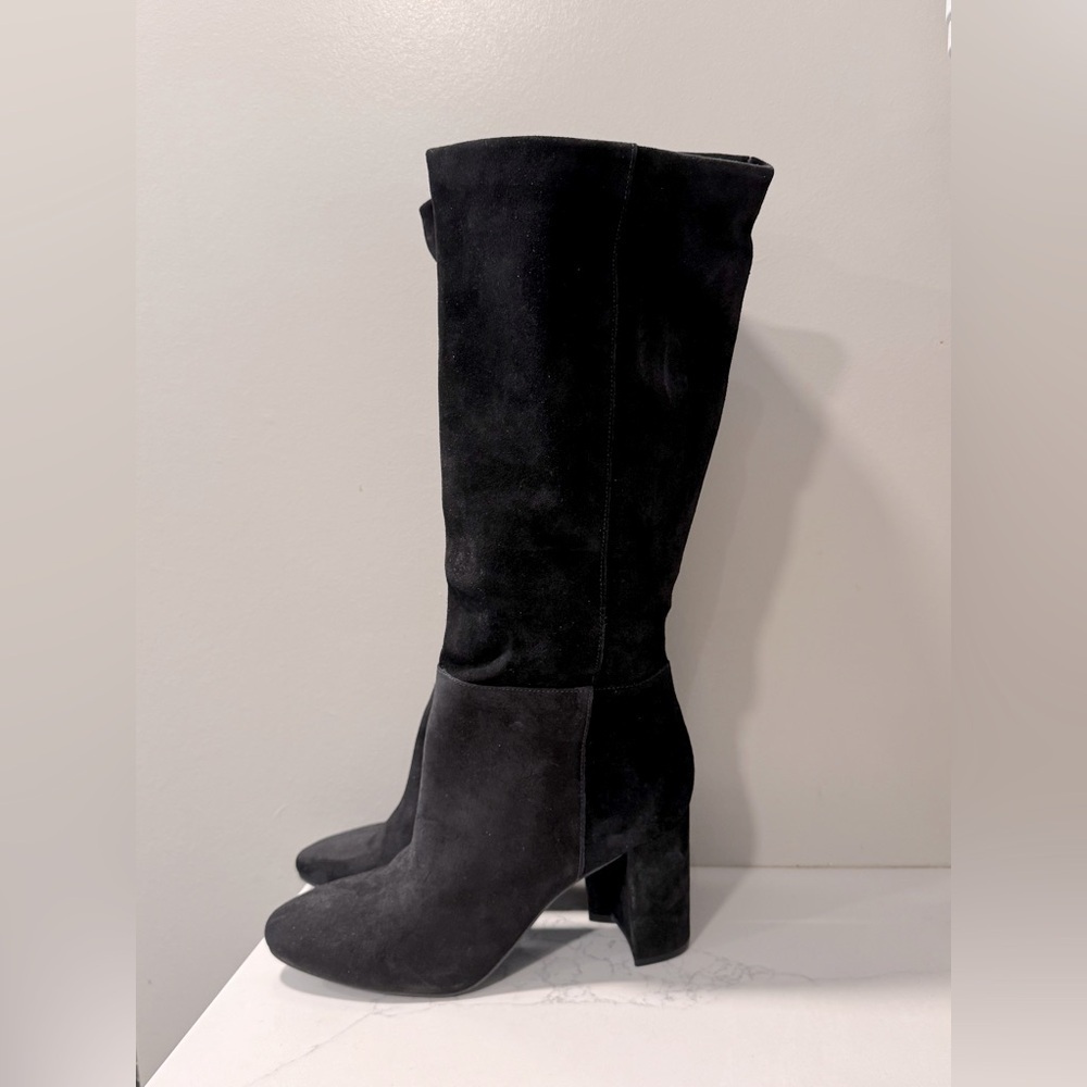 Chinese Laundry Black Suede Boots